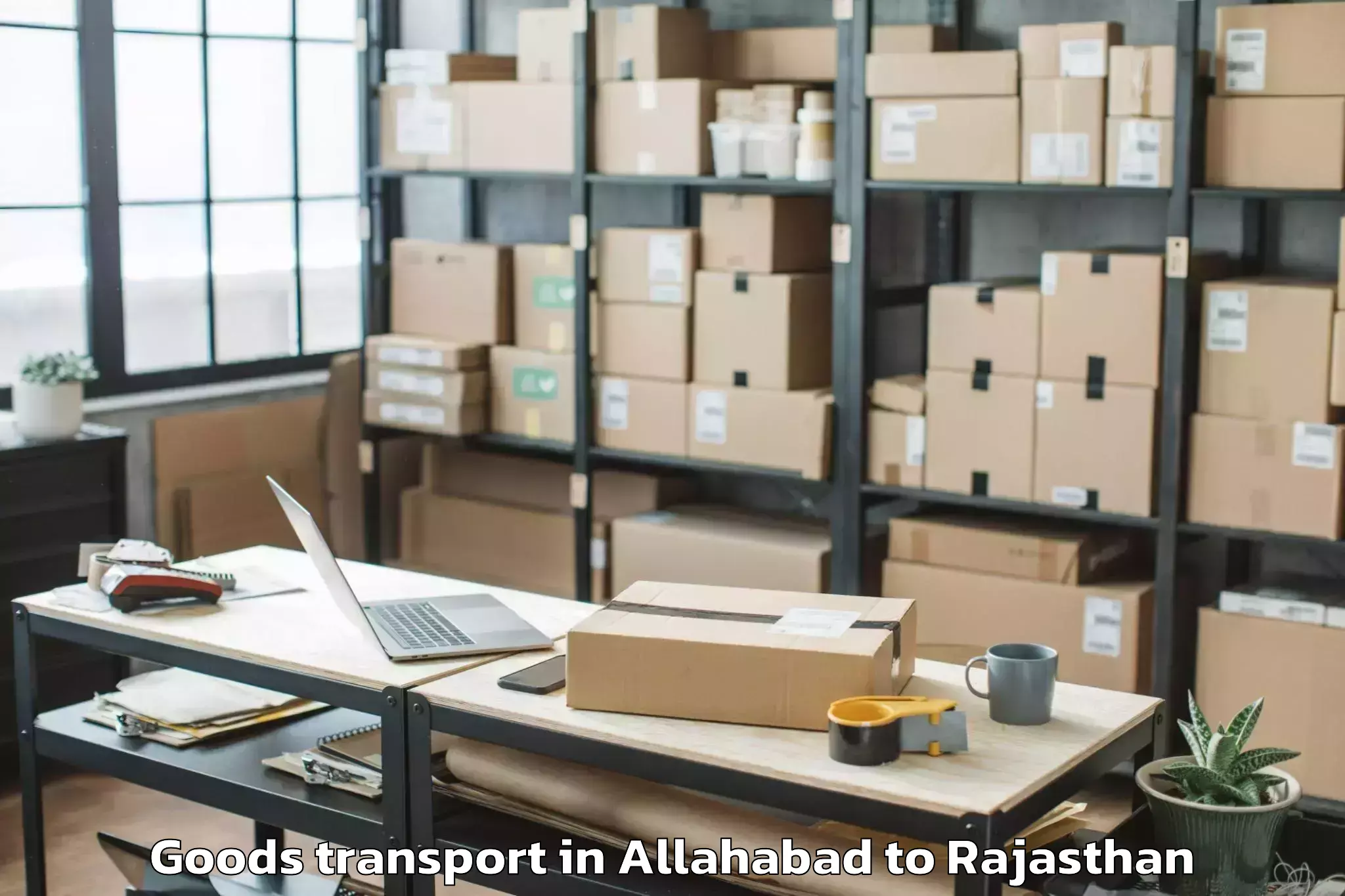 Trusted Allahabad to Deoli Goods Transport